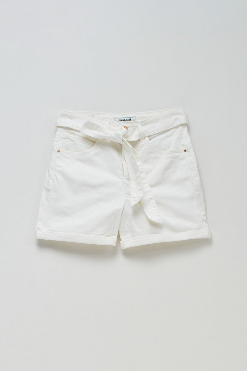 Belted Shorts - Beige