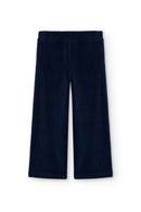 Corduroy Knit Trousers - Indigo