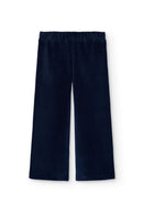 Corduroy Knit Trousers - Indigo