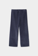 Corduroy Knit Trousers - Navy
