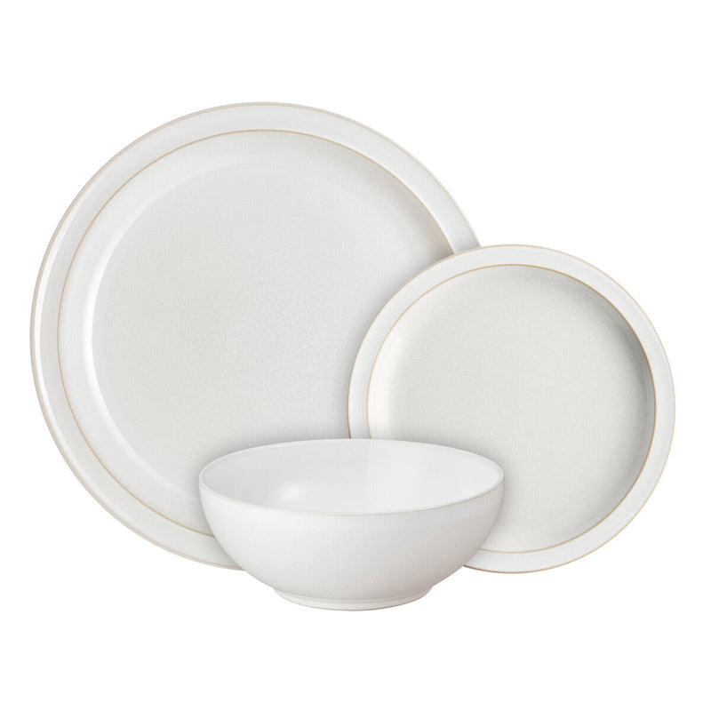 12 Piece Tableware Set - Cotton White
