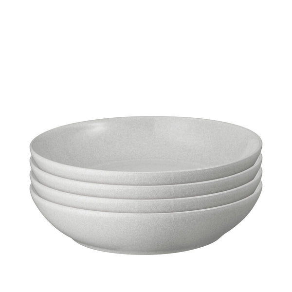 4 Piece Pasta Bowl Set - Dove Grey