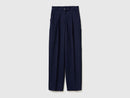 Carrot Fit Trousers - Navy