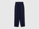 Carrot Fit Trousers - Navy