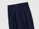 Carrot Fit Trousers - Navy