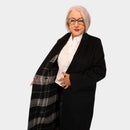 Reversible Check Coat - Night Grey Check/black