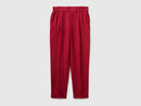 Linen Cigarette Trouser - Strawberry