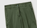 Slim Stretch Cotton Chino - Forest Green