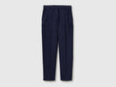 Slim Stretch Cotton Chino - Navy