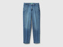 Slim Fit Denim Chino - Denim