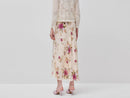 Floral Print Midi Skirt - Floral
