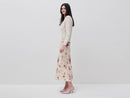 Floral Print Midi Skirt - Floral