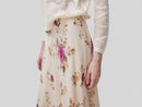 Floral Print Midi Skirt - Floral