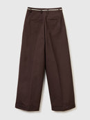 Drawstring Trouser - Brown