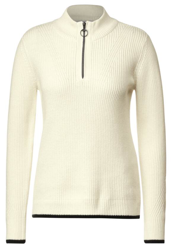 Troyer Zip Jumper - Raw Sand Beige