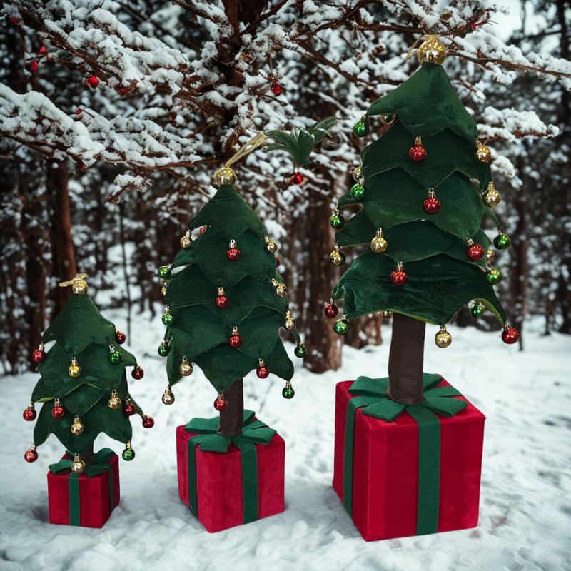 70cm Velvet Pop Up Christmas Tree