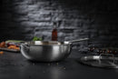 Culinary FivePly Uncoated Wok with Lid - 28CM