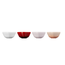 Set of 4 Mini Stoneware Heart Bowls