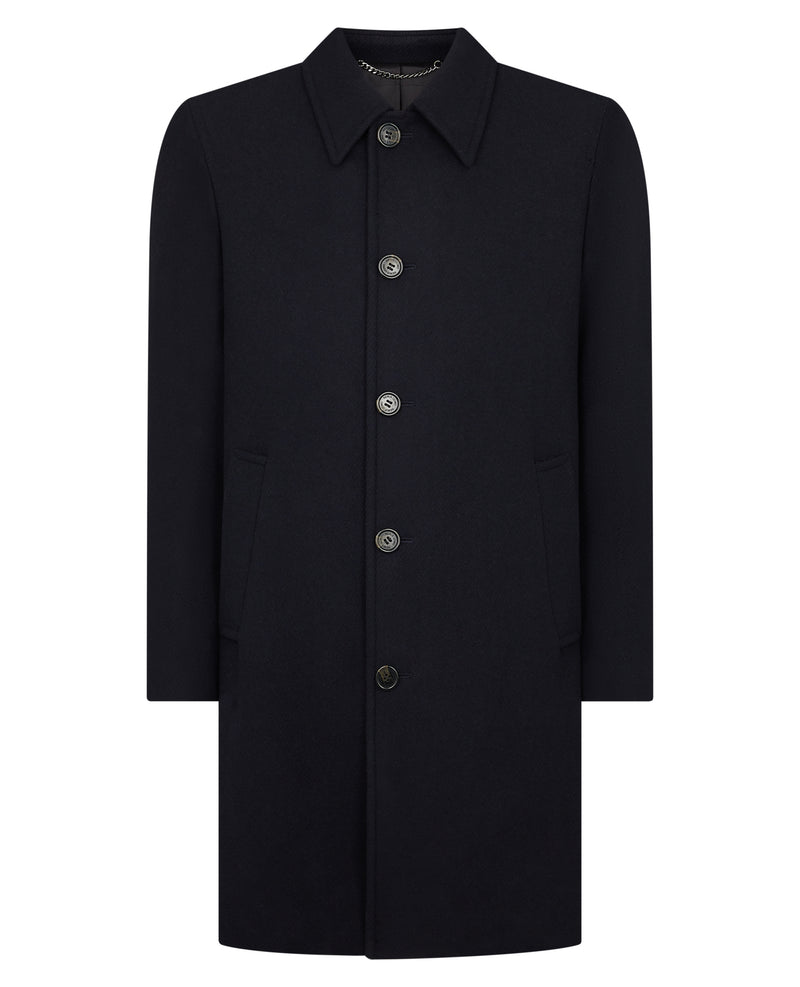 Aiden Wool Coat - Navy1