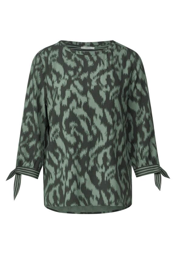 Print Mix Blouse - Strong Khaki