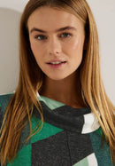 Cosy Geometric Shirt - Easy Green Melange