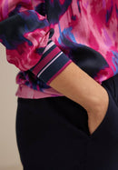 Printed Mat-Mix Shirt - Bright Cosy Pink