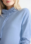 Cosy Collar Shirt - Tranquil Blue Melange