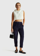 Velvet Cord Chino - Navy