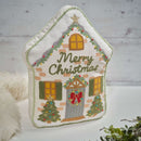 Merry Christmas Holly Cottage Cushion