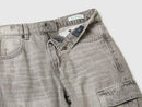 Boys Loose Fit Cargo Jean - Dark Grey