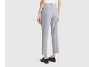 Slim Fit Crop Trouser - Grey
