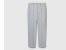 Slim Fit Crop Trouser - Grey