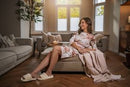 3/4 Sleeve Sleepshirt - Mauve