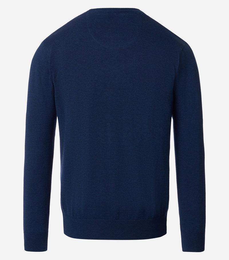 Round Neck Jumper - Dark Blue