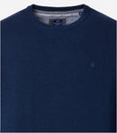 Round Neck Jumper - Dark Blue