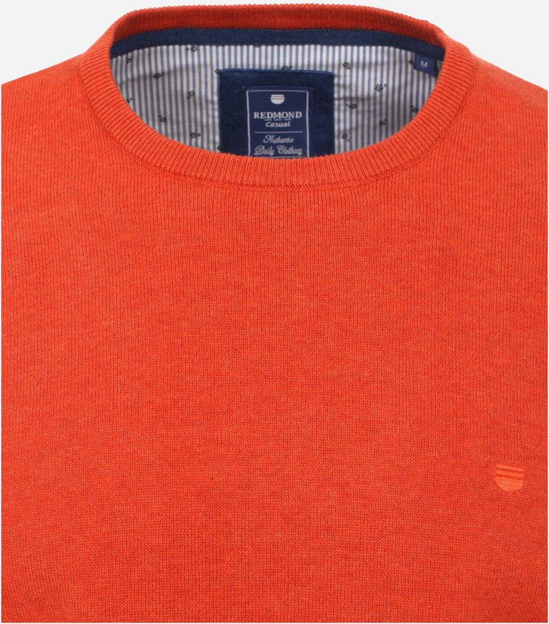 Round Neck Jumper - Orange