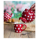Globe 4-Cup Teapot - Red/White Polka-Dot
