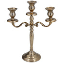 Gold Metal 3 Branch Candleabra
