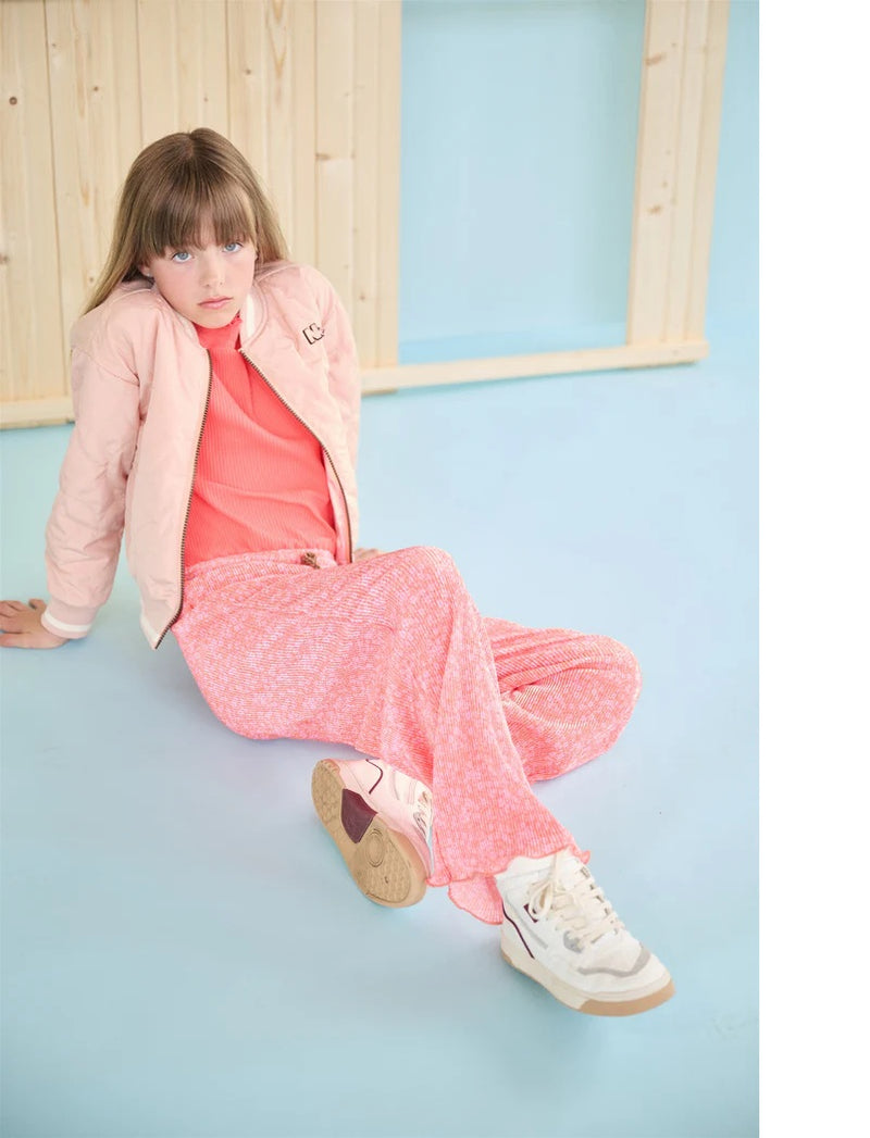 Dotty Reversible Padded Bomber Jack - Sand Blush