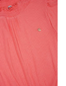 Sylja AOP Daisy Plissee Jumpsuit - Orange Coral