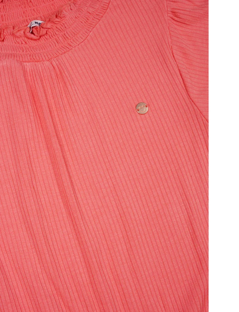 Sylja AOP Daisy Plissee Jumpsuit - Orange Coral