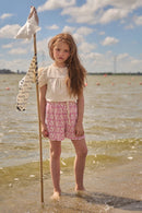 Sunny AOP Flower Plissee Shorts - Fresia