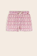Sunny AOP Flower Plissee Shorts - Fresia