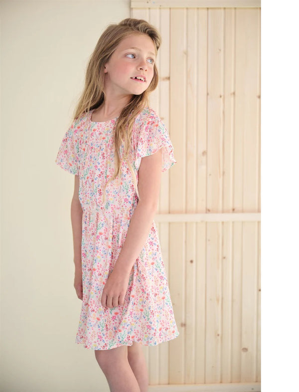 Merle AOP Blooming Flower Dress - Lemon Soda