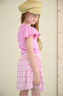 Morly Top & Plisse Skirt - Fresia