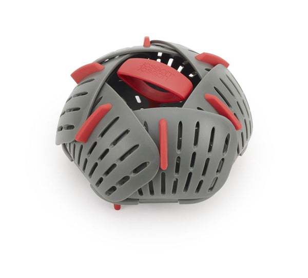 45031JJ Duo Folding Steamer Basket - Grey/Red