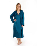 Gaspe Housecoat - Teal