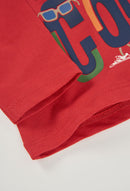 Knit T-Shirt - Maroon