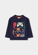 Knit T-Shirt - Navy