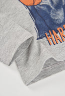 Knit T-Shirt - Melange Grey